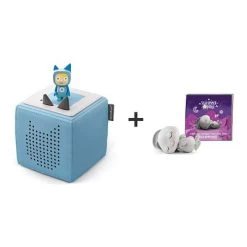 TONIES Toniebox Starterset Aktions-Set Blau Inkl. Tonie Schlummerbande